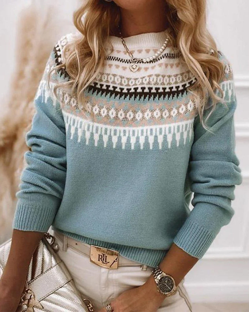 Juniper | Women's Fair Isle Round Neck Jumper