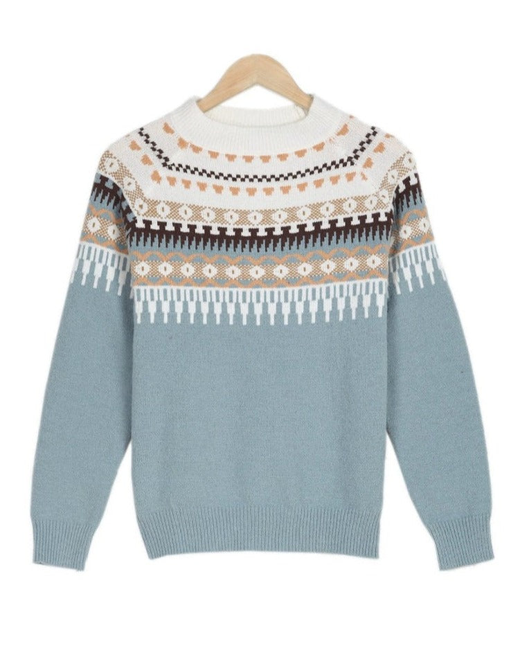 Juniper | Women's Fair Isle Round Neck Jumper