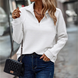 Kaia | Women's Half Zip Ribbed Pullover