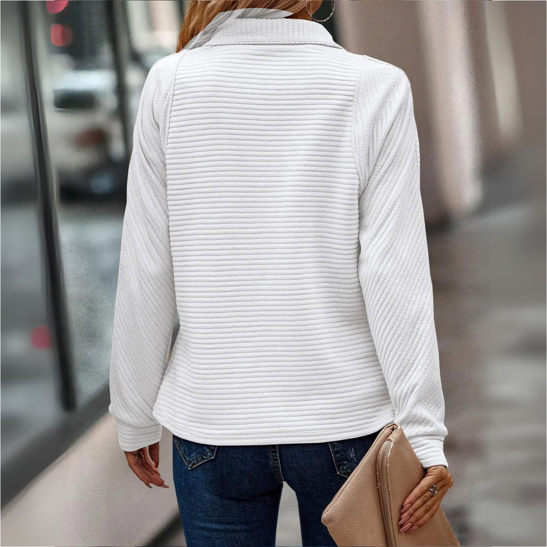Kaia | Women's Half Zip Ribbed Pullover