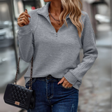 Kaia | Women's Half Zip Ribbed Pullover