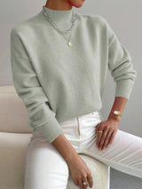 Kendra | Women's Mock Neck Long Sleeve Sweater