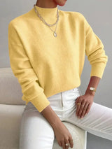 Kendra | Women's Mock Neck Long Sleeve Sweater
