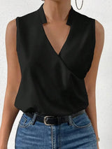 Kimara | Women's Floral V-Neck Sleeveless Blouse