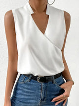 Kimara | Women's Floral V-Neck Sleeveless Blouse