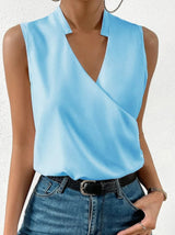 Kimara | Women's Floral V-Neck Sleeveless Blouse