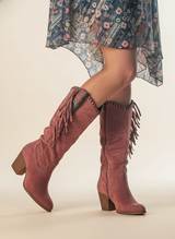 Lavinia | Women's Fringe Knee High Boots