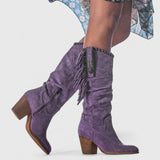 Lavinia | Women's Fringe Knee High Boots