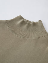 Mona | Women's Mock Neck Knit Sweater Vest Sleeveless Top