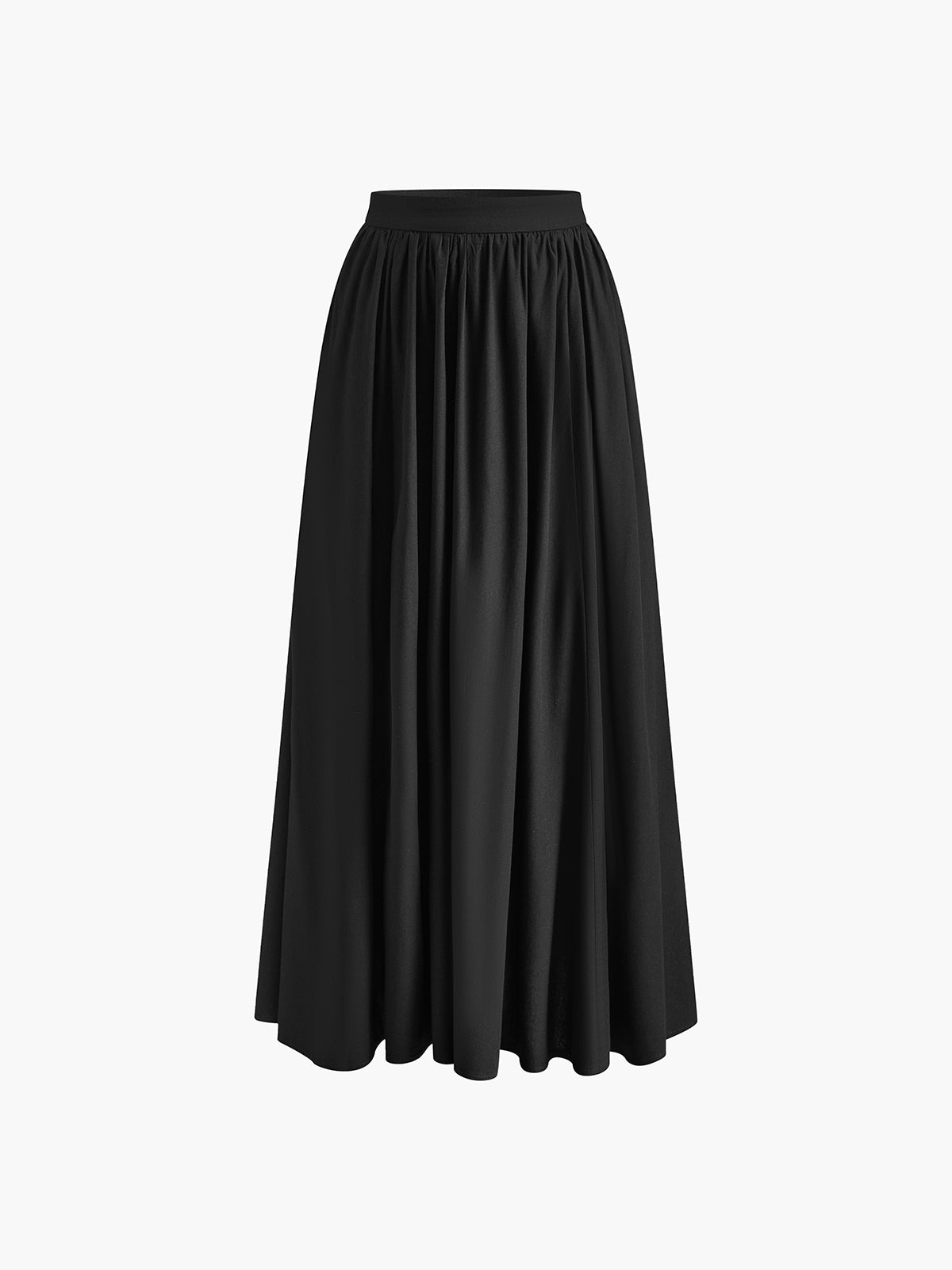 Nora | Women's High Waist Pleated Linen Maxi Skirt Casual