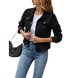 Lydia | Women's Cropped Button Front Jacket