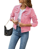 Lydia | Women's Cropped Button Front Jacket