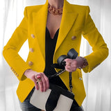 Magnolia | Women's Double Breasted Blazer with Gold Buttons