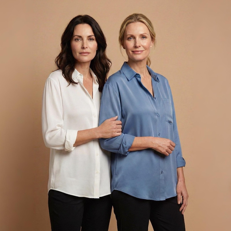 Marlowe | Women's Long Sleeve Button-Up Blouse
