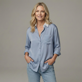 Marlowe | Women's Long Sleeve Button-Up Blouse