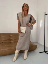 Meadow | Women's Turtleneck Long Sleeve Midi Dress