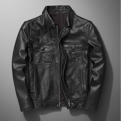 Frontier Leather Field Men's Jacket - Black