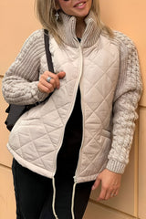 Nimue | Women's Quilted Jacket with Mock Neck