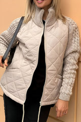 Nimue | Women's Quilted Jacket with Mock Neck