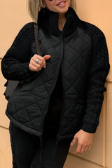 Nimue | Women's Quilted Jacket with Mock Neck