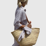 Odelle | Women's Striped Button-Down Midi Shirt Dress