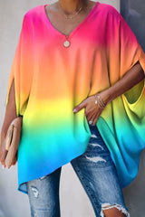 Odette | Women's Batwing Sleeve V-Neck Oversized Tunic