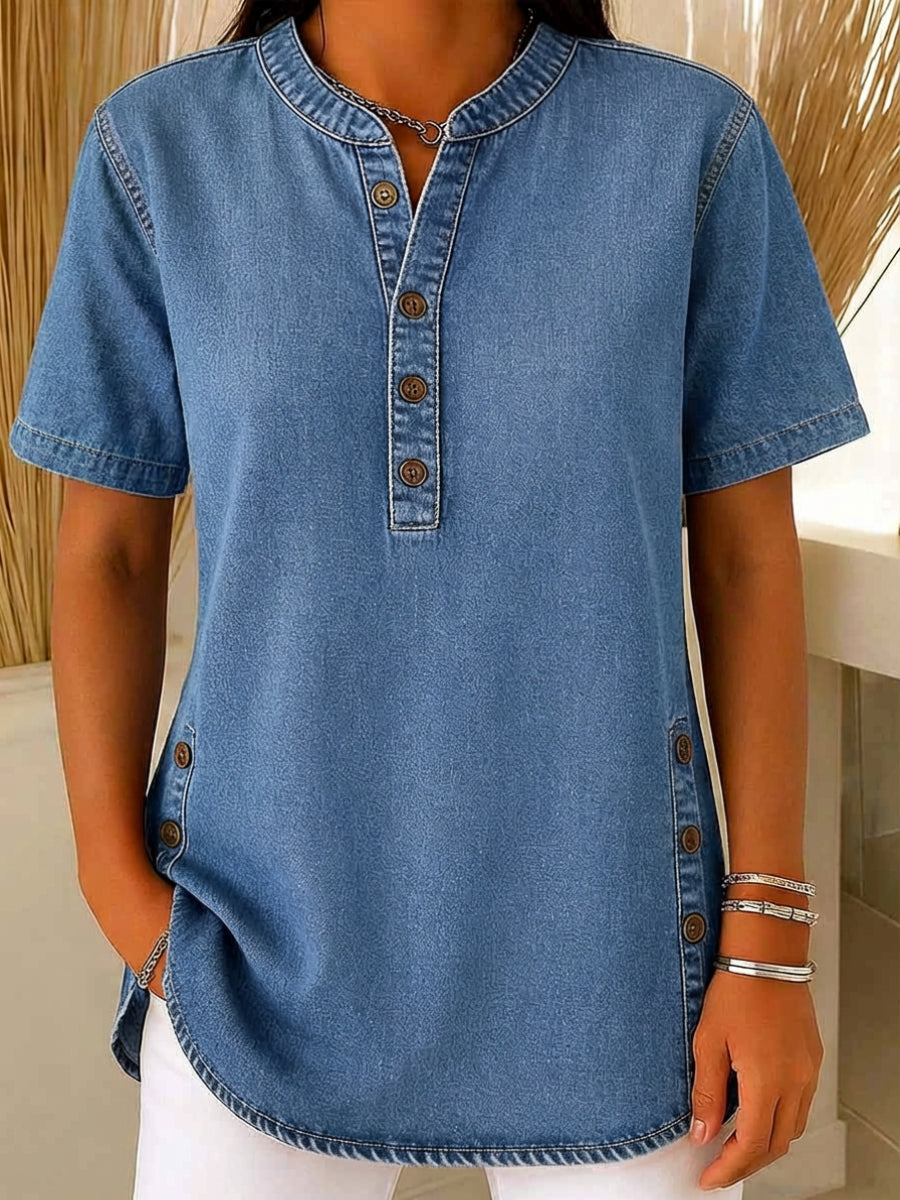 Odette | Women's Relaxed Fit Short Sleeve Blouse