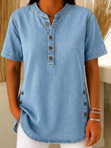 Odette | Women's Relaxed Fit Short Sleeve Blouse