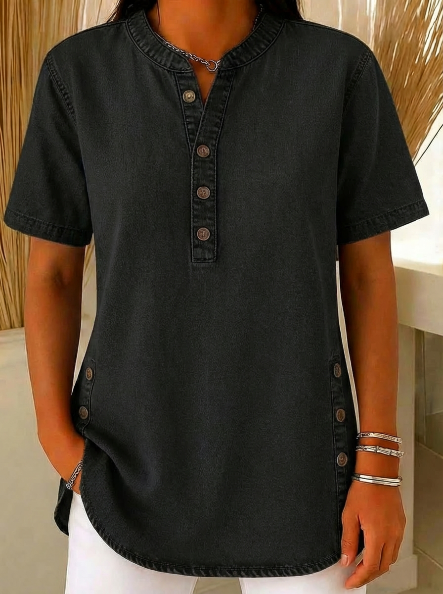 Odette | Women's Relaxed Fit Short Sleeve Blouse