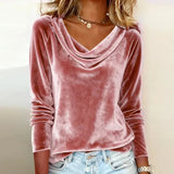 Ophelia | Women's Cowl Neck Long Sleeve Top
