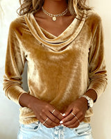 Ophelia | Women's Cowl Neck Long Sleeve Top