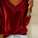 Ophelia | Women's Cowl Neck Long Sleeve Top