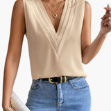 Ophelia | Women's Sleeveless Round Neck Top