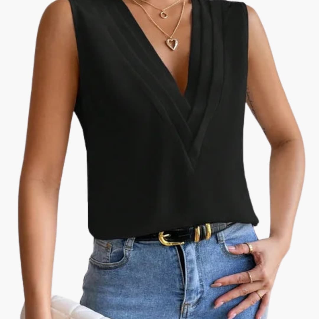 Ophelia | Women's Sleeveless Round Neck Top