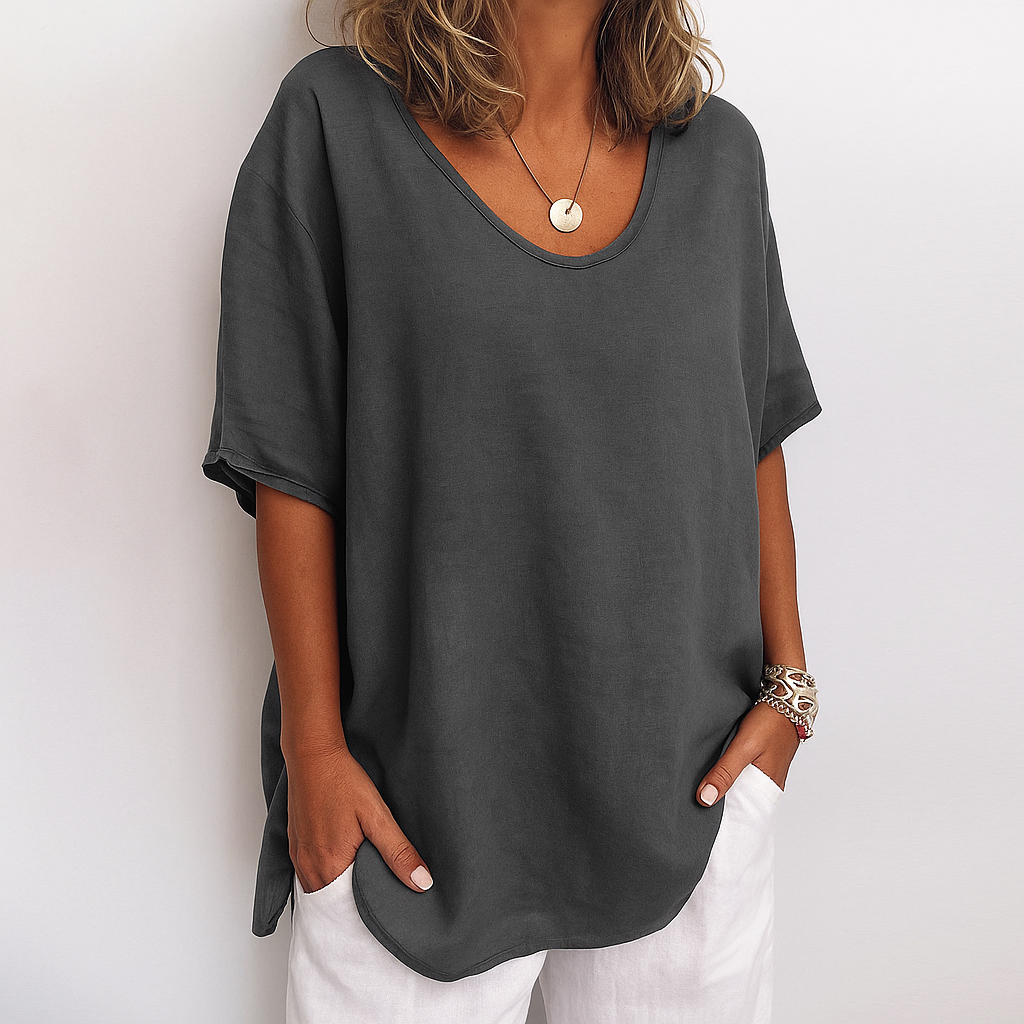Orinda | Women's Relaxed Fit Short Sleeve Casual Top
