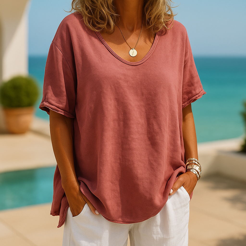 Orinda | Women's Relaxed Fit Short Sleeve Casual Top