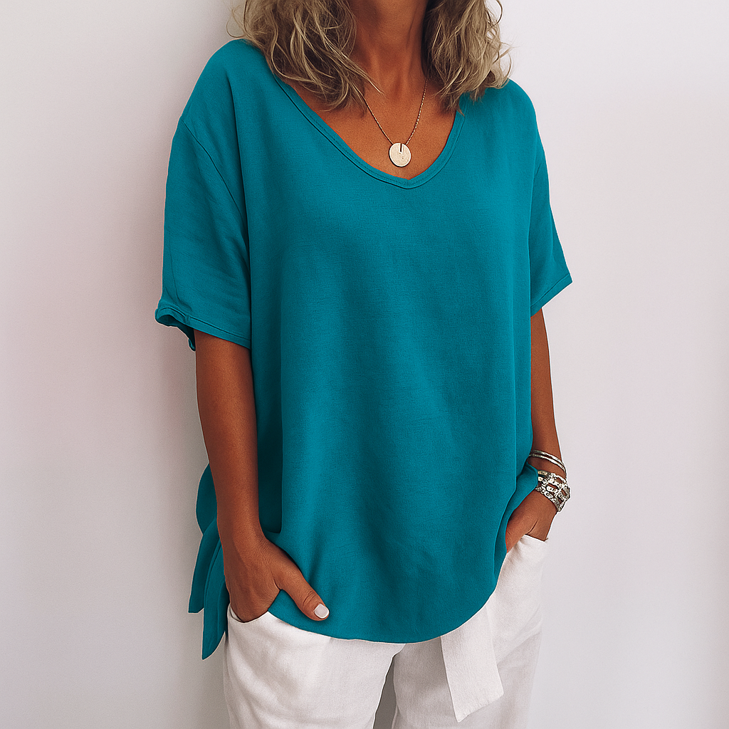 Orinda | Women's Relaxed Fit Short Sleeve Casual Top