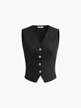 Ottoline | Women's Waistcoat Wide Leg Pants Two Piece Set