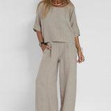 Paloma | Women's Relaxed Fit Wide Leg Pants Set