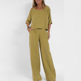 Paloma | Women's Relaxed Fit Wide Leg Pants Set