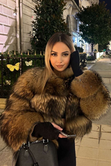 Parvane | Women's Cropped Faux Fur Jacket
