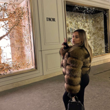 Parvane | Women's Cropped Faux Fur Jacket