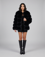Parvane | Women's Cropped Faux Fur Jacket