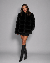 Parvane | Women's Cropped Faux Fur Jacket