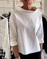 Persephone | Women's Cowl Neck 3/4 Sleeve Top