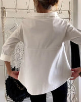 Persephone | Women's Cowl Neck 3/4 Sleeve Top