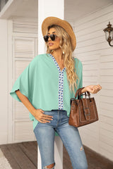 Petra | Women's V-Neck Oversized Embroidered Tunic Top
