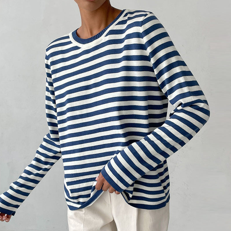 Pippa | Women's Striped Long Sleeve Sweater
