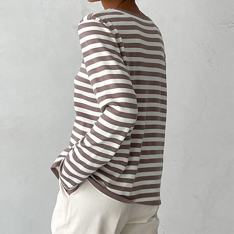 Pippa | Women's Striped Long Sleeve Sweater