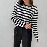 Pippa | Women's Striped Long Sleeve Sweater